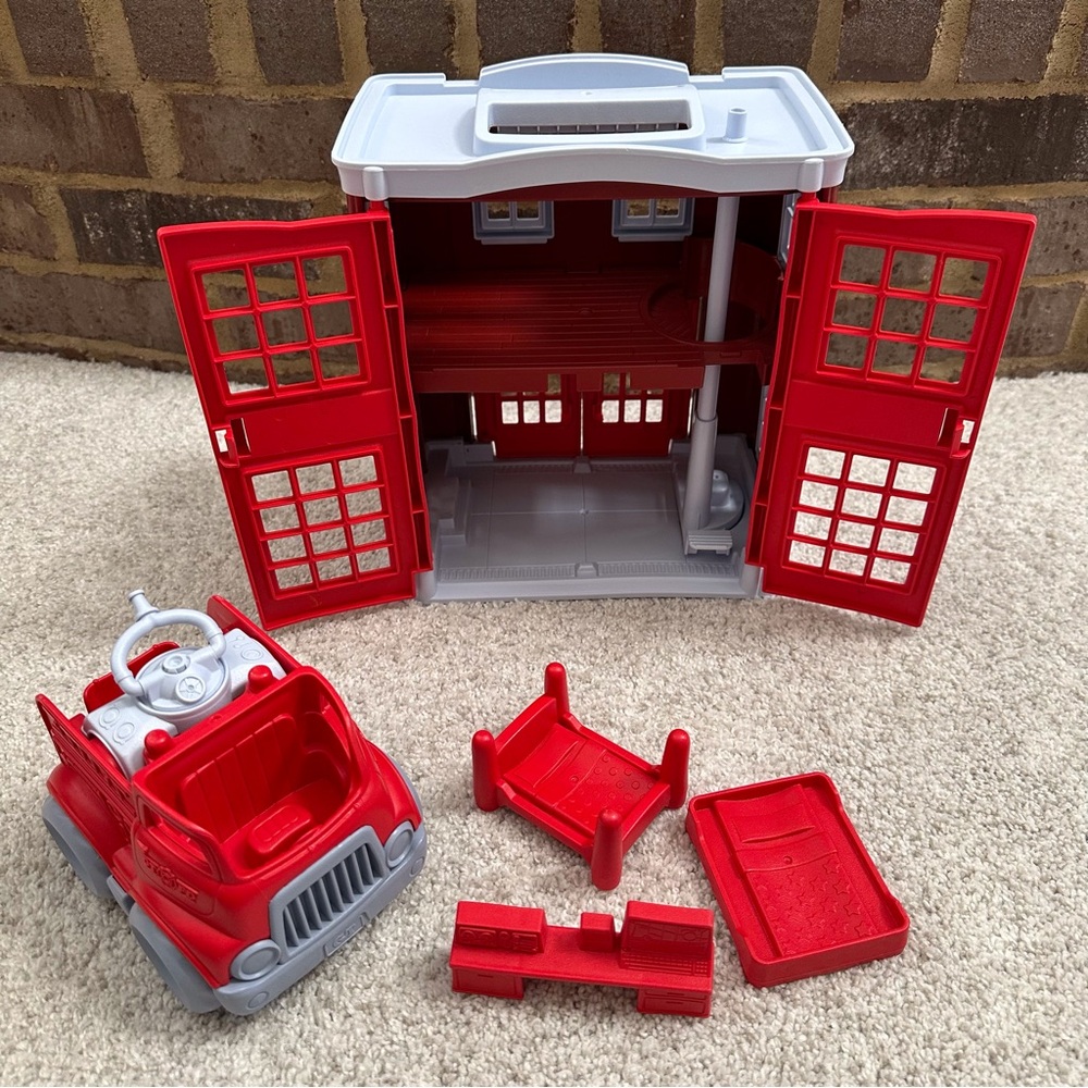Green Toys Fire Station Playset - Picture 3 of 10
